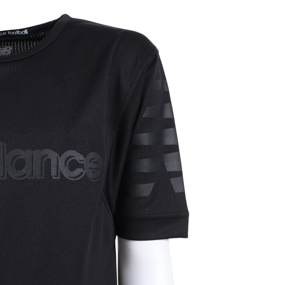ニューバランス（new balance）（キッズ）サッカーウェア ジュニア ロゴプラクティスシャツ JJTF2323BK