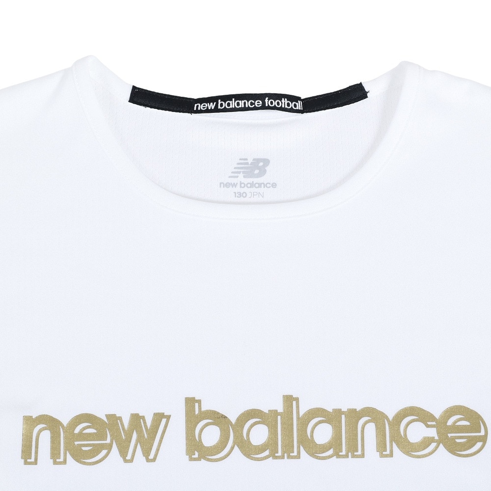 ニューバランス（new balance）（キッズ）サッカーウェア ジュニア ロゴプラクティスシャツ JJTF2323WT