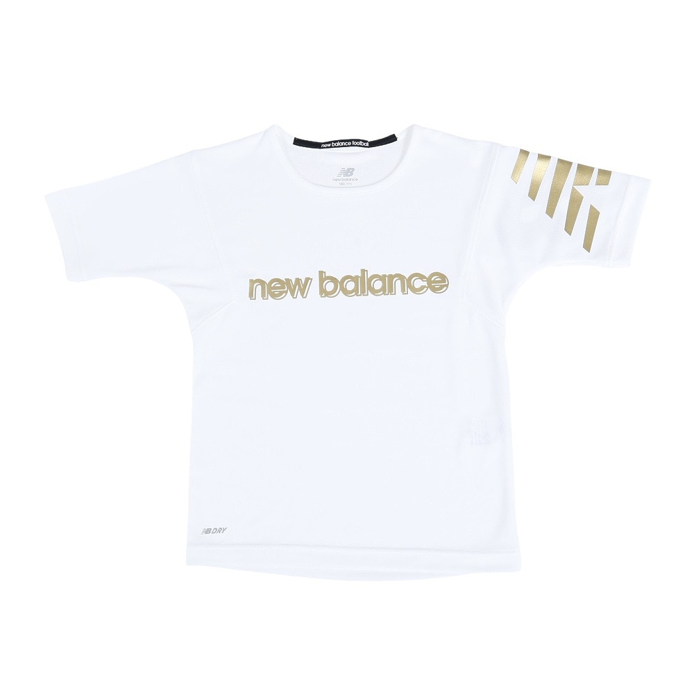 ニューバランス（new balance）（キッズ）サッカーウェア ジュニア ロゴプラクティスシャツ JJTF2323WT  スポーツ用品はスーパースポーツゼビオ