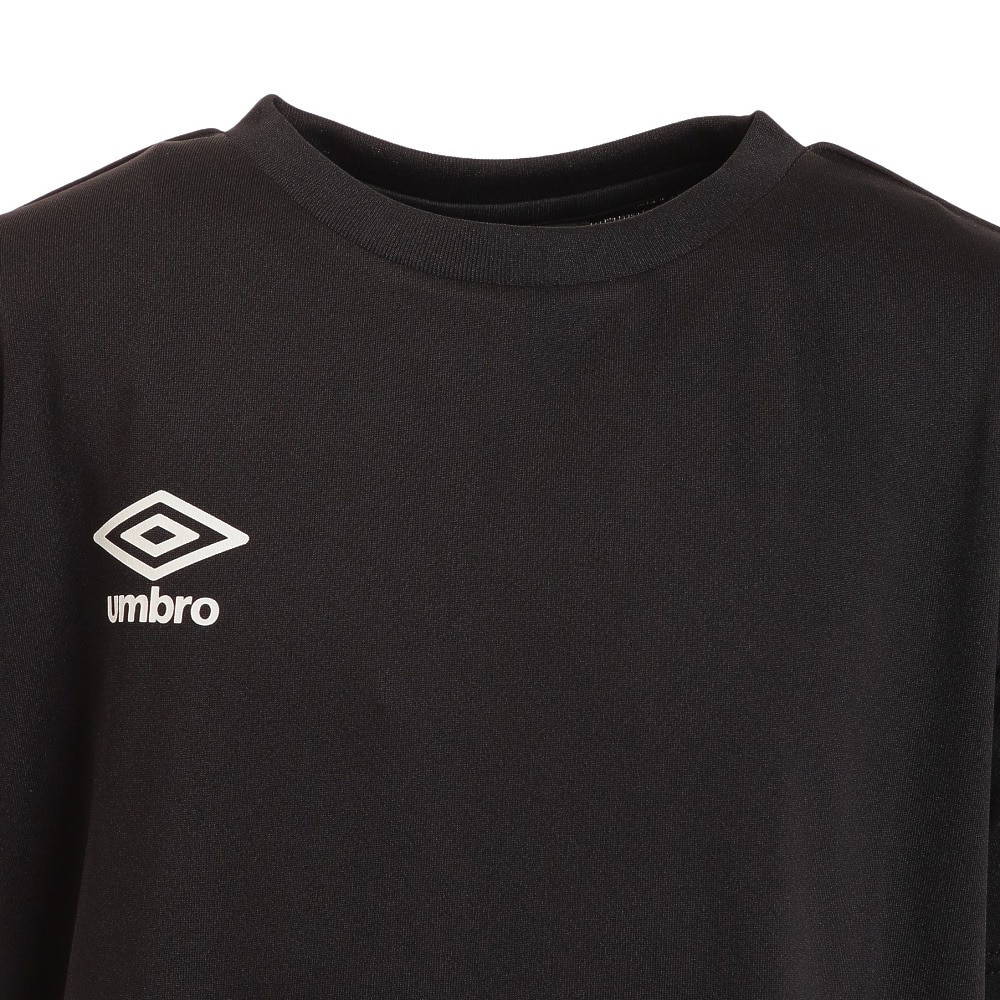 アンブロ（UMBRO）（キッズ）サッカーウェア ジュニア プラクティスシャツ UUJTJA62XB BLK 冷感 速乾★★★