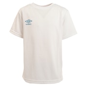 アンブロ(UMBRO)(キッズ)サッカーウェア ジュニア プラクティスシャツ UUJTJA62XB WHT