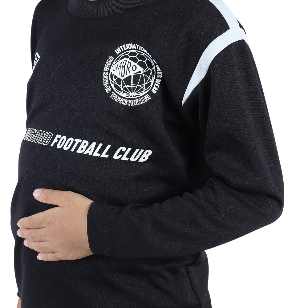 アンブロ｜サッカーウェア ジュニア 長袖プラクティスシャツ UUJUJB53 BLK - マリン、ウィンタースポーツ用品はヴィクトリア