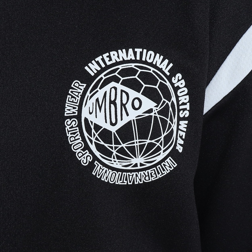 アンブロ｜サッカーウェア ジュニア 長袖プラクティスシャツ UUJUJB53 BLK - マリン、ウィンタースポーツ用品はヴィクトリア