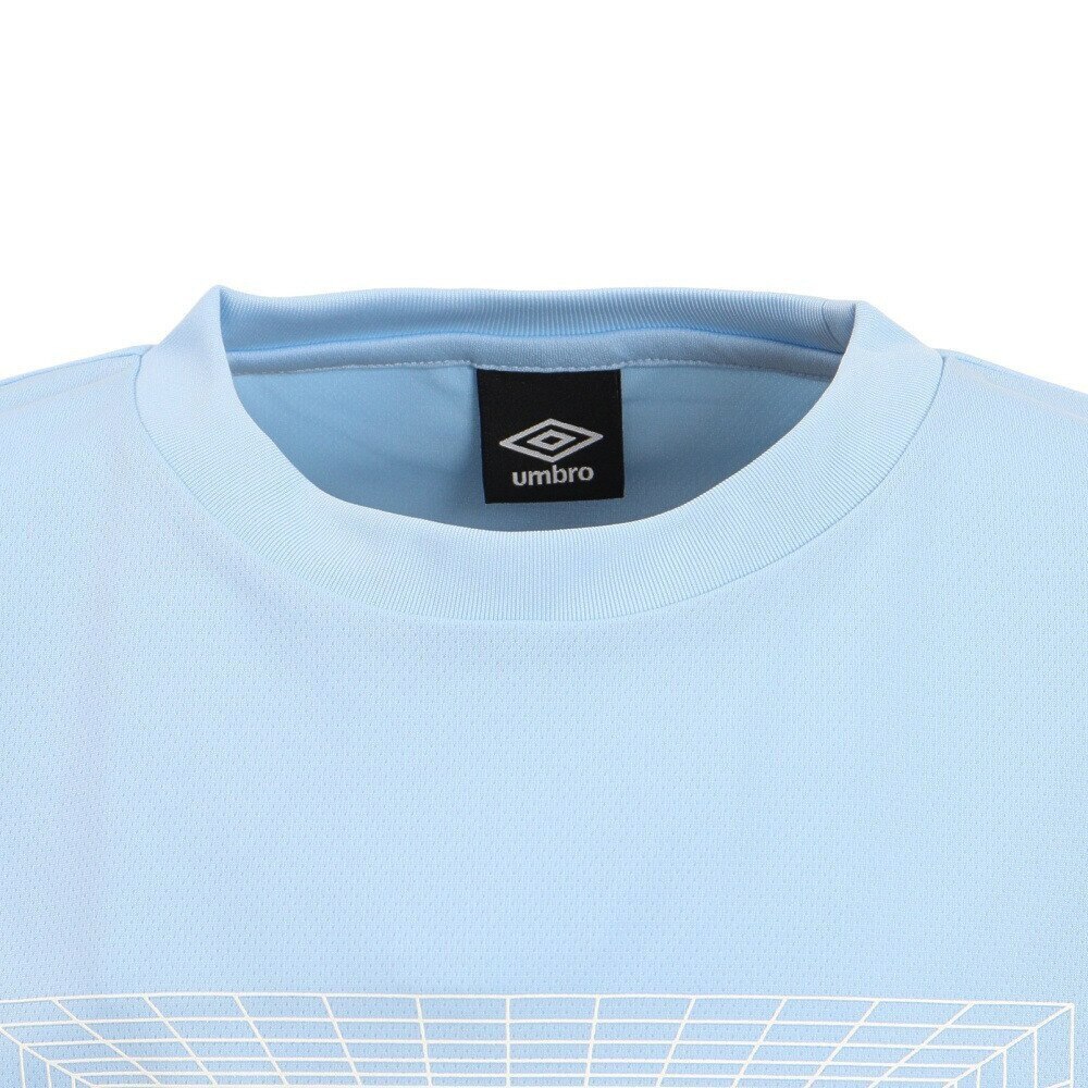アンブロ（UMBRO）（キッズ）サッカーウェア ジュニア 冷シャツ UUJTJA60 RIBU 接触冷感 UVカット 速乾★★★
