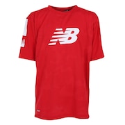 (キッズ)サッカーウェア ジュニア トレーニングマッチ ショートスリーブシャツ ABT35208RD 冷感 速乾