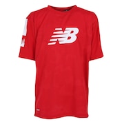 ニューバランス（new balance）（キッズ）サッカーウェア ジュニア トレーニングマッチ ショートスリーブシャツ ABT35208RD 冷感 速乾