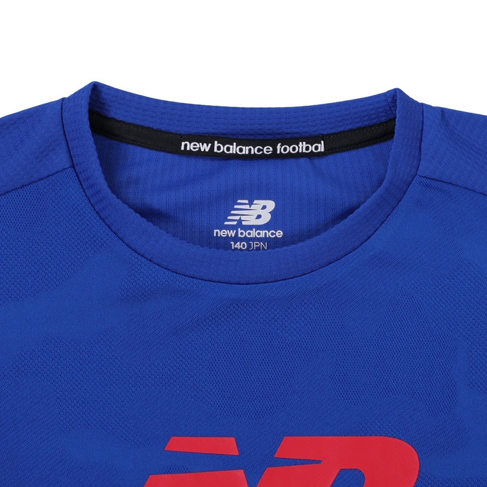 ニューバランス（new balance）（キッズ）サッカーウェア ジュニア トレーニングマッチ ショートスリーブシャツ ABT35208RYB 冷感 速乾