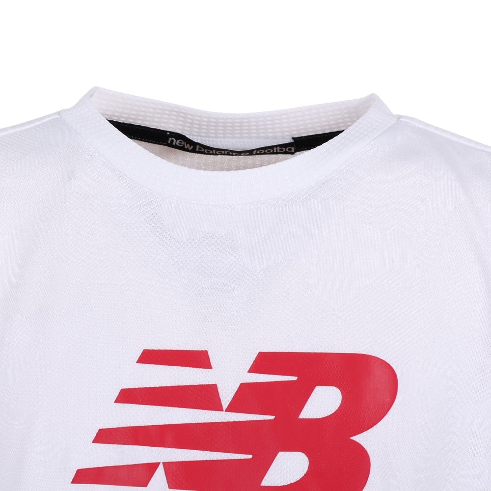 ニューバランス（new balance）（キッズ）サッカーウェア ジュニア トレーニングマッチ ショートスリーブシャツ ABT35208WT 冷感 速乾