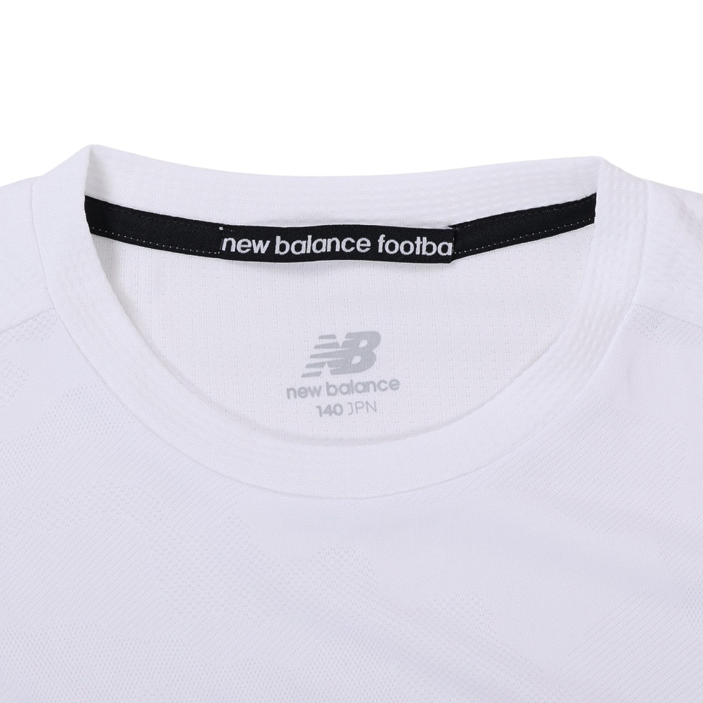ニューバランス（new balance）（キッズ）サッカーウェア ジュニア トレーニングマッチ ショートスリーブシャツ ABT35208WT 冷感 速乾