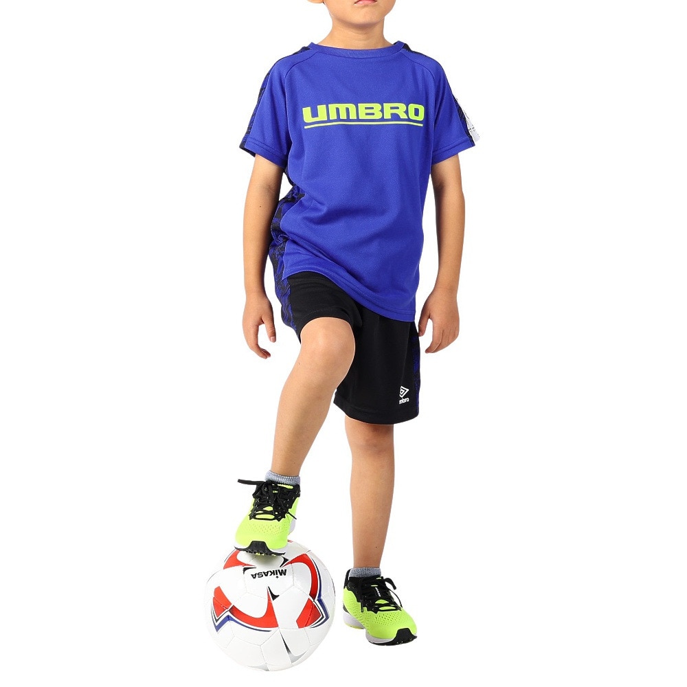 アンブロ（UMBRO）（キッズ）サッカーウェア ジュニア はじめてプラクティスシャツ UUJVJA54 BLU