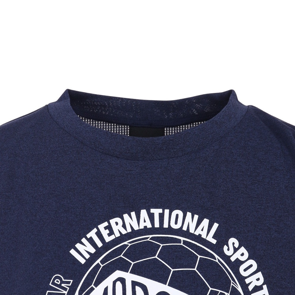 アンブロ（UMBRO）（キッズ）サッカーウェア ジュニア プラクティスシャツ UUJVJA60 NVY 冷感 速乾
