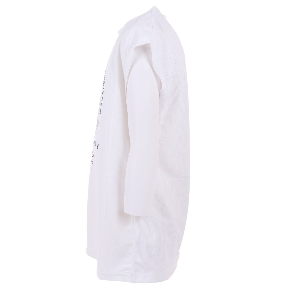 アンブロ（UMBRO）（キッズ）サッカーウェア ジュニア プラクティスシャツ UUJVJA60 WHT 冷感 速乾