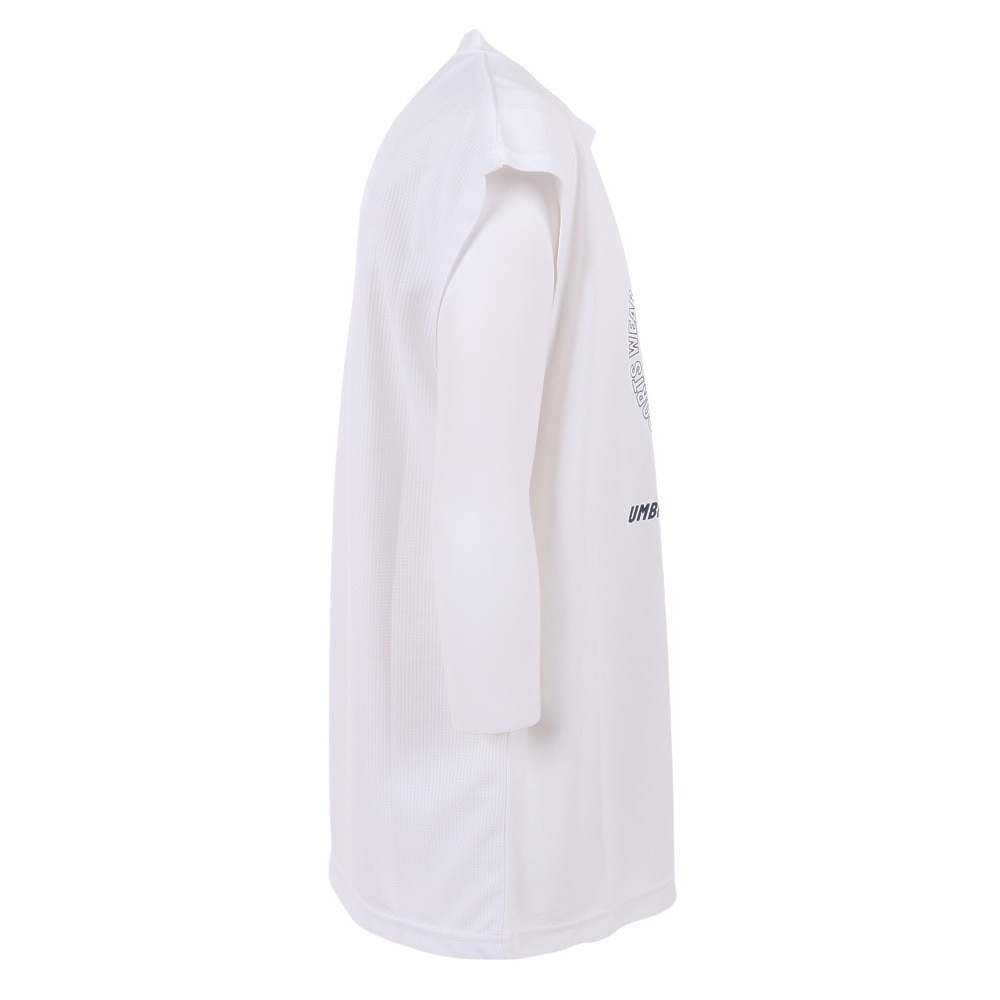 アンブロ（UMBRO）（キッズ）サッカーウェア ジュニア プラクティスシャツ UUJVJA60 WHT 冷感 速乾