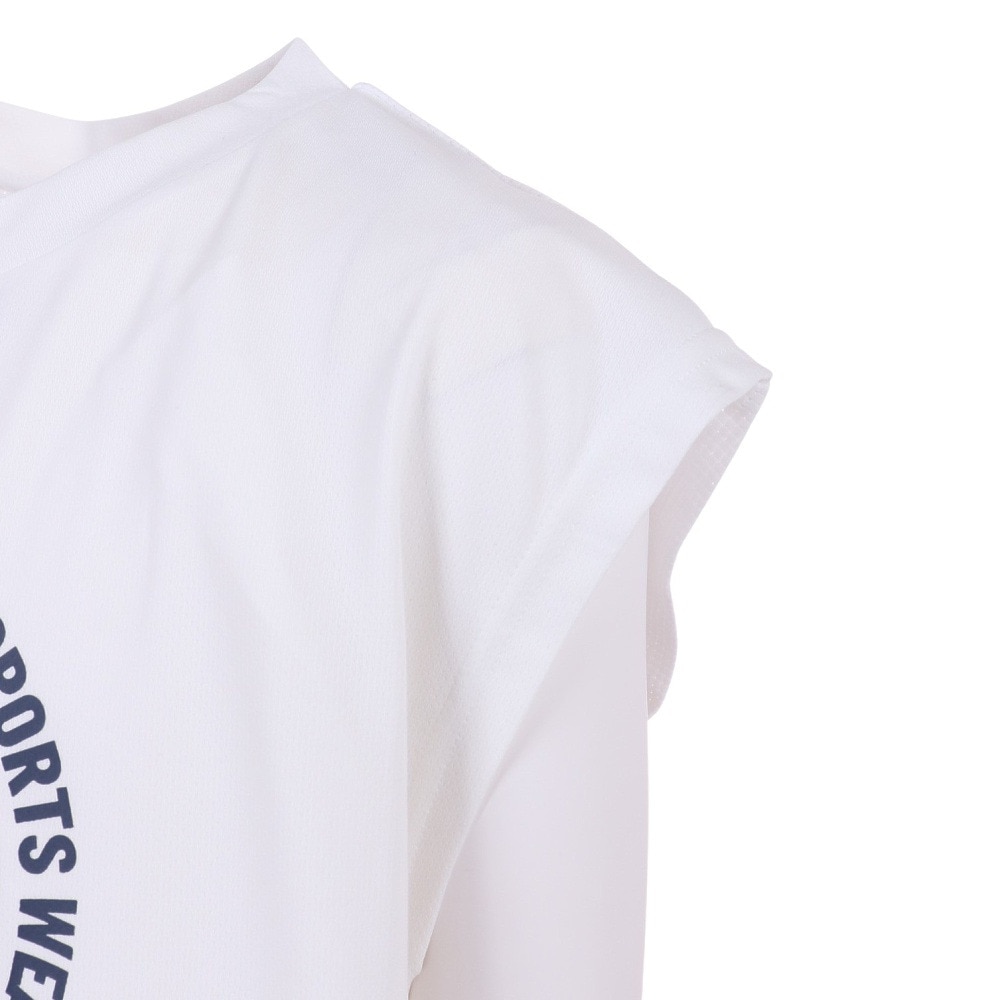 アンブロ（UMBRO）（キッズ）サッカーウェア ジュニア プラクティスシャツ UUJVJA60 WHT 冷感 速乾