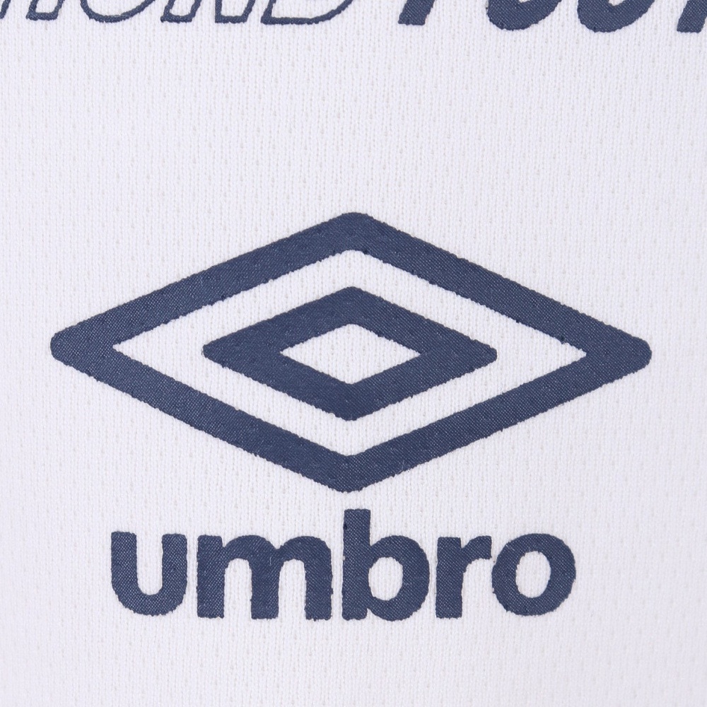 アンブロ（UMBRO）（キッズ）サッカーウェア ジュニア プラクティスシャツ UUJVJA60 WHT 冷感 速乾