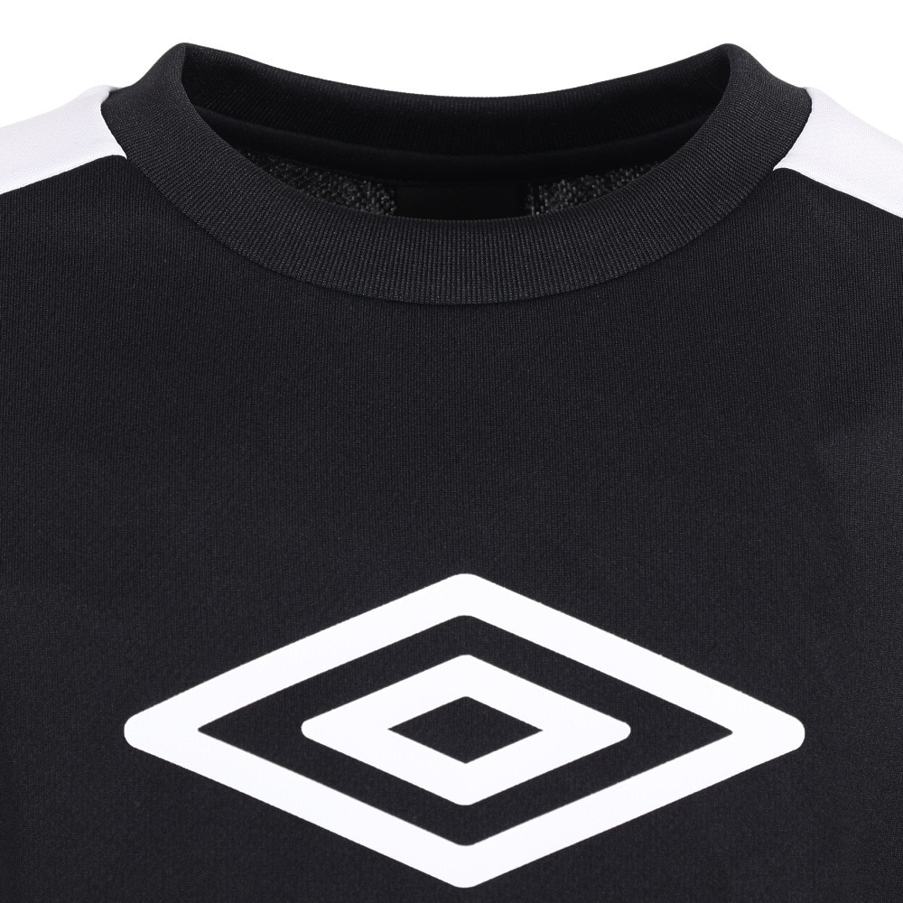 アンブロ（UMBRO）（キッズ）サッカーウェア ジュニア 半袖プラクティスシャツ UUJVJA65 BLK 速乾