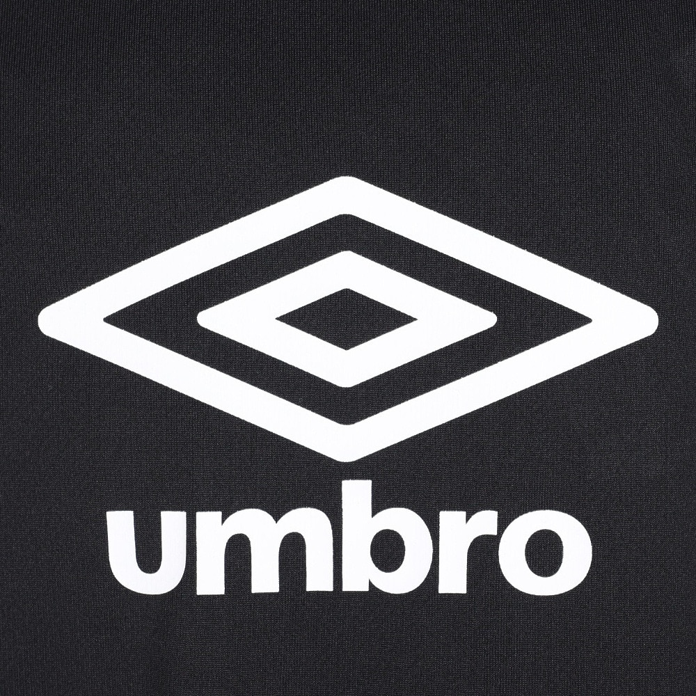 アンブロ（UMBRO）（キッズ）サッカーウェア ジュニア 半袖プラクティスシャツ UUJVJA65 BLK 速乾