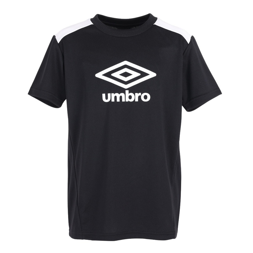 アンブロ（UMBRO）（キッズ）サッカーウェア ジュニア 半袖プラクティスシャツ UUJVJA65 BLK