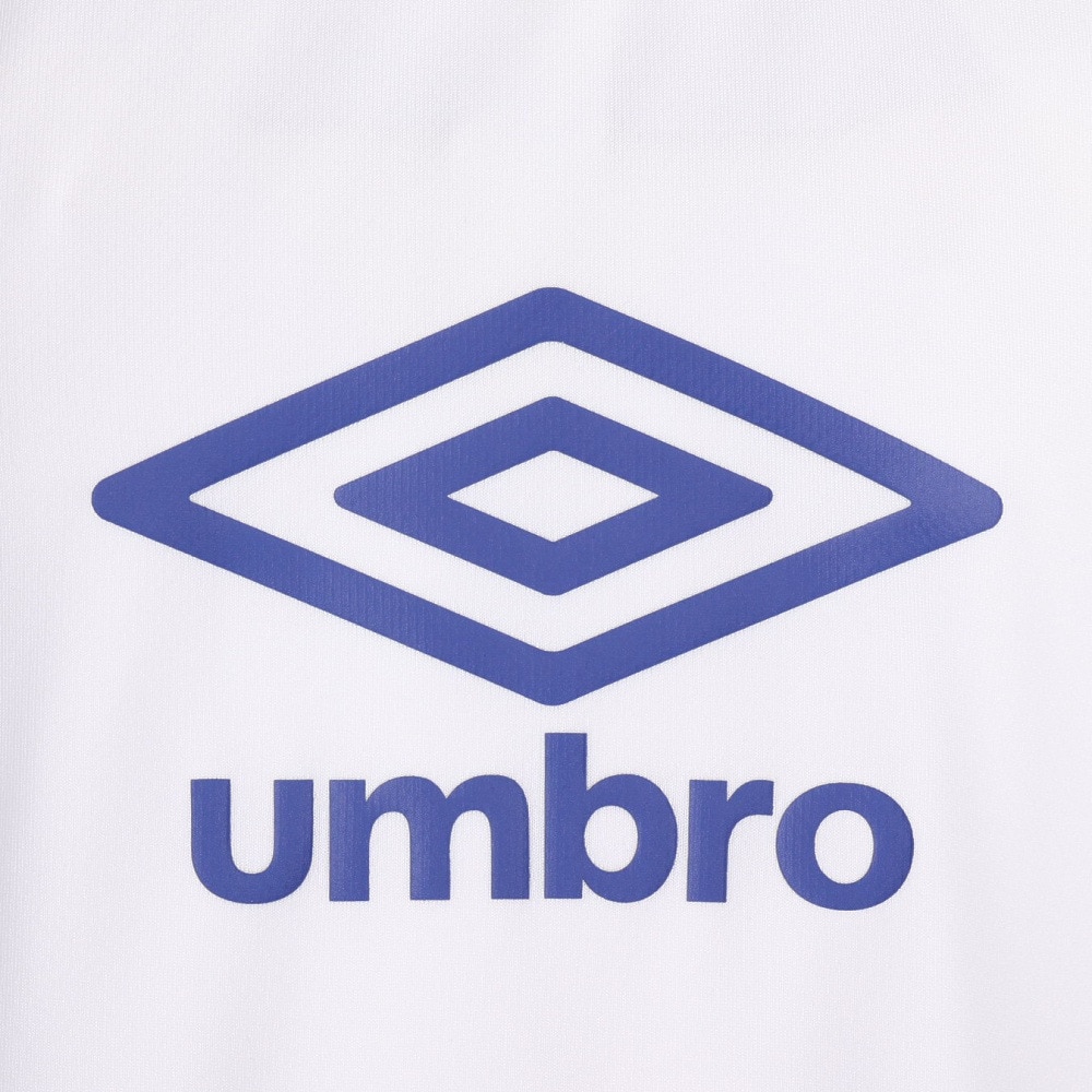 アンブロ（UMBRO）（キッズ）サッカーウェア ジュニア 半袖プラクティスシャツ UUJVJA65 WHT 速乾