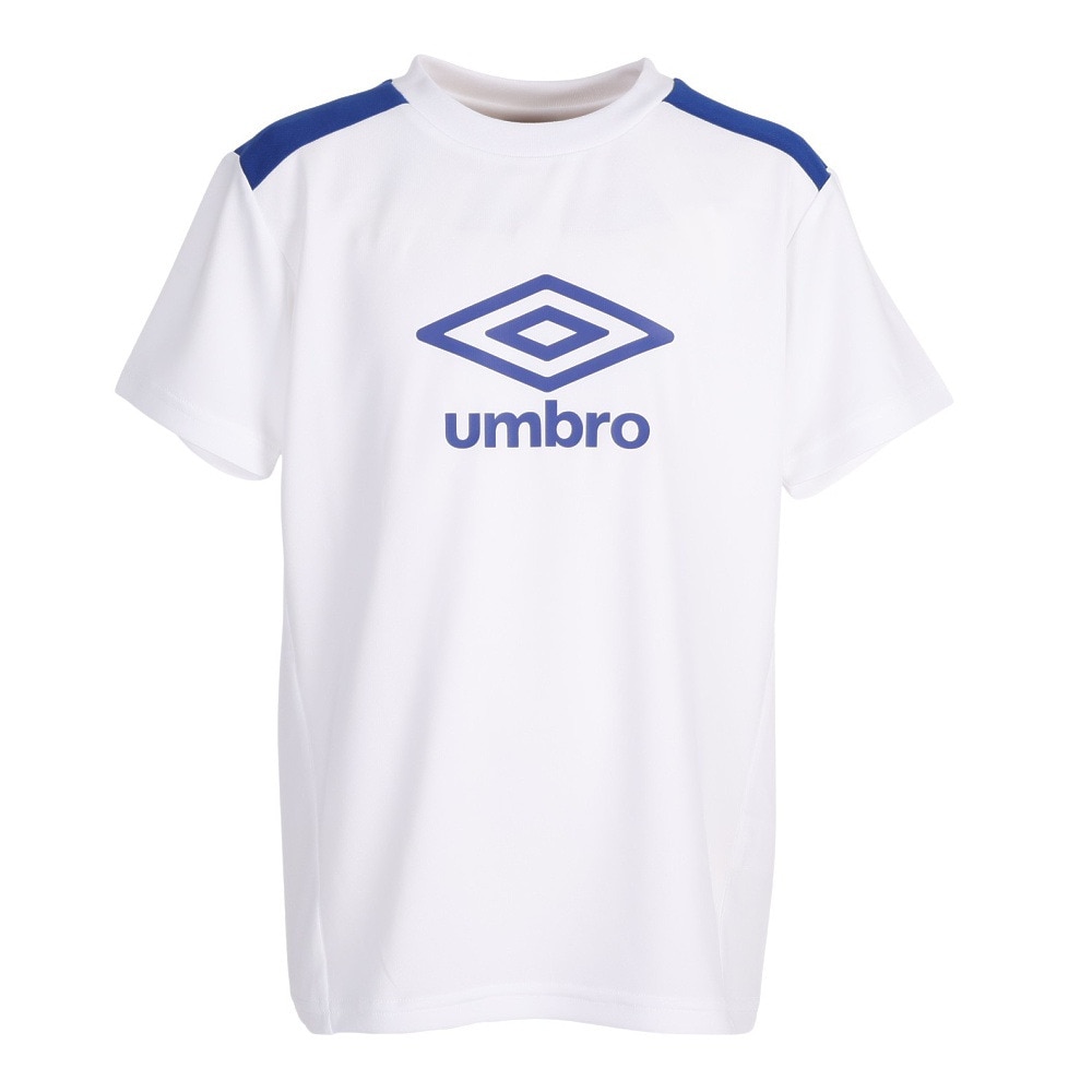 アンブロ（UMBRO）（キッズ）サッカーウェア ジュニア 半袖プラクティスシャツ UUJVJA65 WHT スポーツ用品はスーパースポーツゼビオ