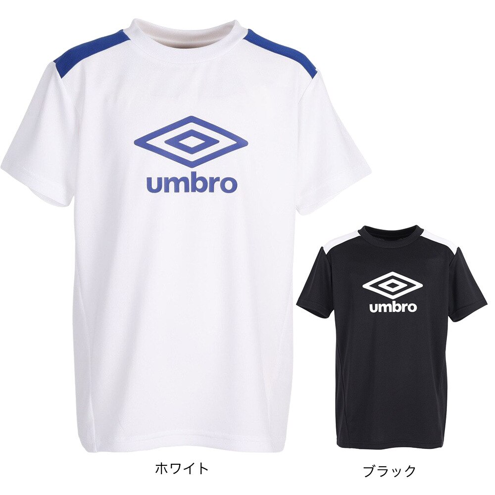 アンブロ（UMBRO）（キッズ）サッカーウェア ジュニア 半袖プラクティスシャツ UUJVJA65 BLK