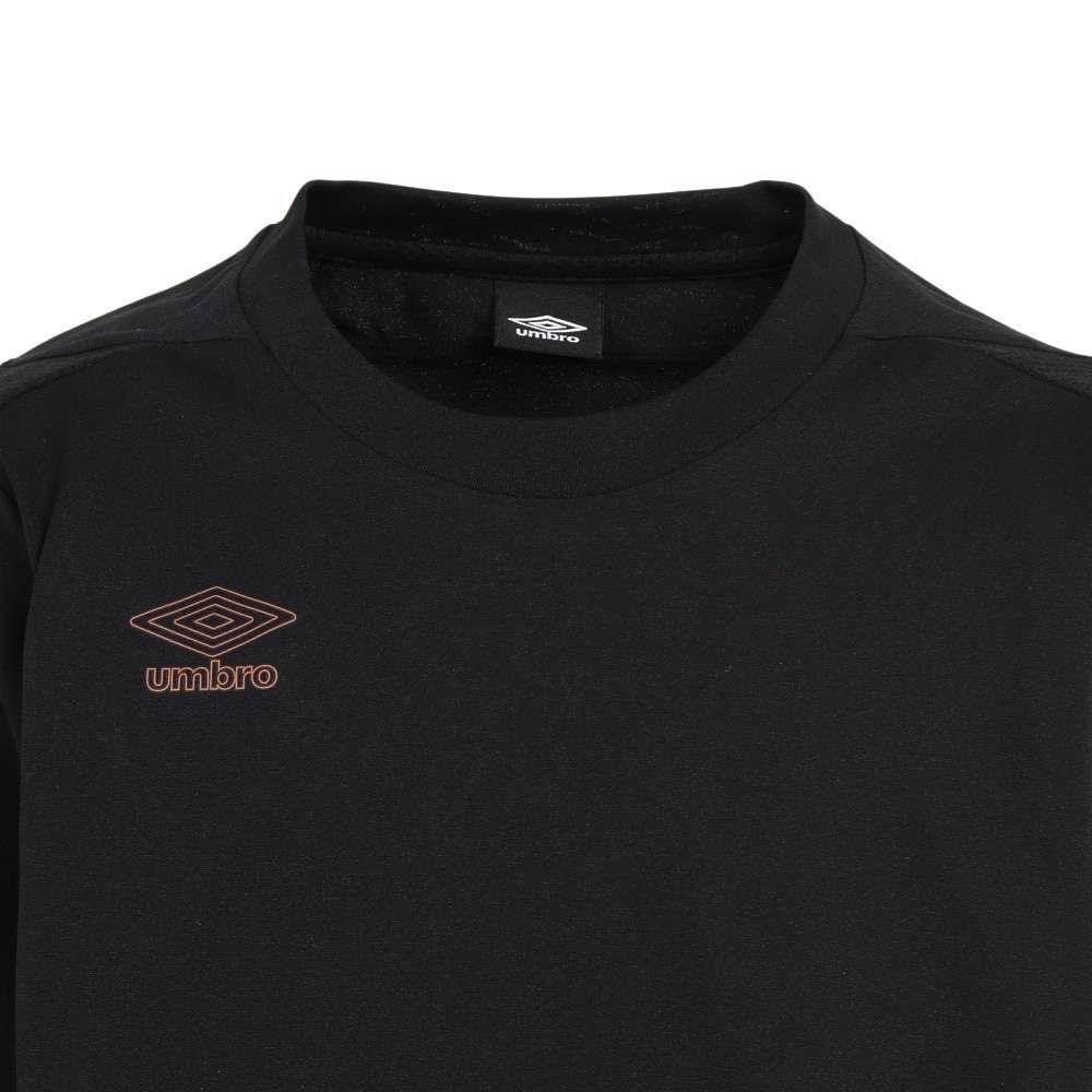 アンブロ（UMBRO）（キッズ）サッカーウェア ジュニア フィールテック長袖プラクティスシャツ UUJUJB52 BLK
