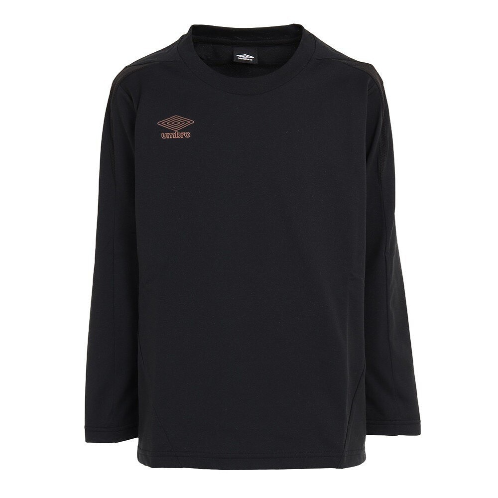 アンブロ（UMBRO）（キッズ）サッカーウェア ジュニア フィールテック長袖プラクティスシャツ UUJUJB52 BLK