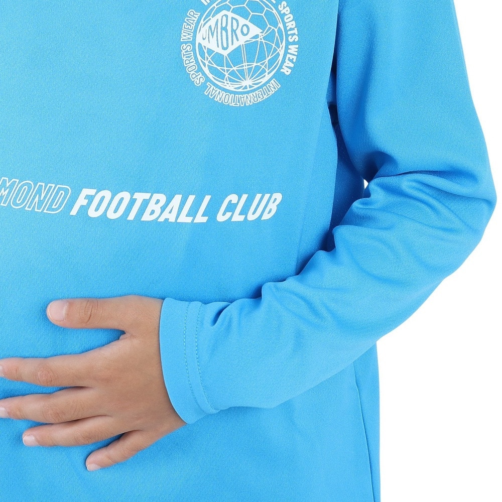 アンブロ（UMBRO）（キッズ）サッカーウェア ジュニア 長袖プラクティスシャツ UUJUJB53 IBLU