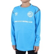 (キッズ)サッカーウェア ジュニア 長袖プラクティスシャツ UUJUJB53 IBLU