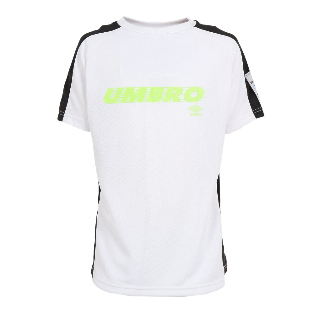 2021最新のスタイル アンブロ UMBRO キッズ サッカーウェア ジュニア 冷シャツ UUJTJA60 WHT