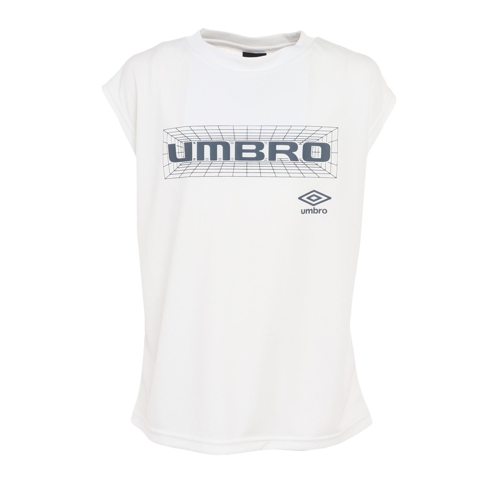 アンブロ（UMBRO）（キッズ）サッカーウェア UVカット ジュニア 冷シャツ UUJTJA60 WHT スポーツ用品はスーパースポーツゼビオ