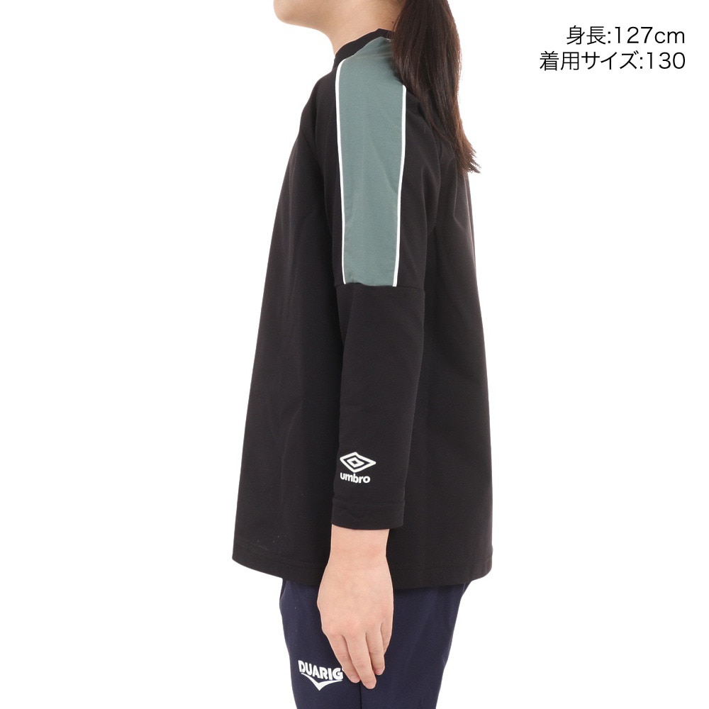 アンブロ（UMBRO）（キッズ）サッカーウェア ジュニア THE THIRD グラフィック長袖プラクティスシャツ UUJWJB53 BLK