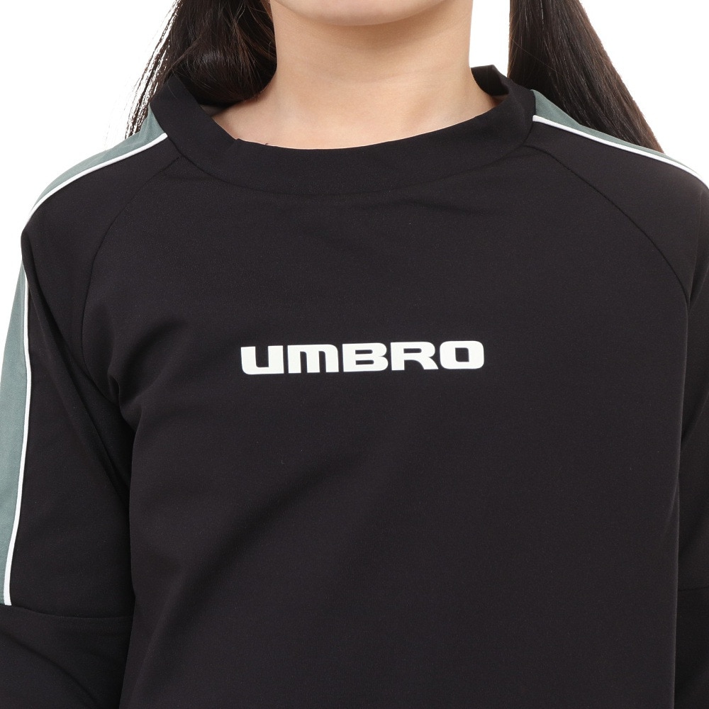 アンブロ（UMBRO）（キッズ）サッカーウェア ジュニア THE THIRD グラフィック長袖プラクティスシャツ UUJWJB53 BLK