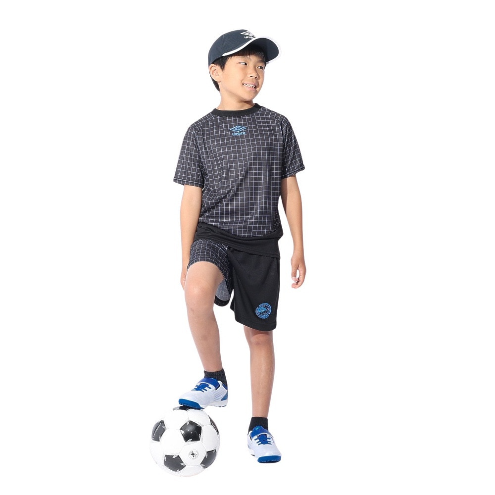 アンブロ（UMBRO）（キッズ）サッカーウェア ジュニア STARTER はじめてプラクティスシャツ UUJXJA54 BLK 速乾 UVカット