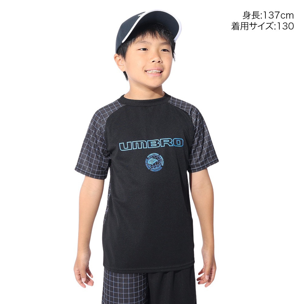 アンブロ（UMBRO）（キッズ）サッカーウェア ジュニア STARTER はじめてプラクティスシャツ UUJXJA54 BLK 速乾 UVカット