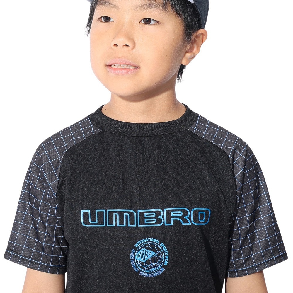 アンブロ（UMBRO）（キッズ）サッカーウェア ジュニア STARTER はじめてプラクティスシャツ UUJXJA54 BLK 速乾 UVカット
