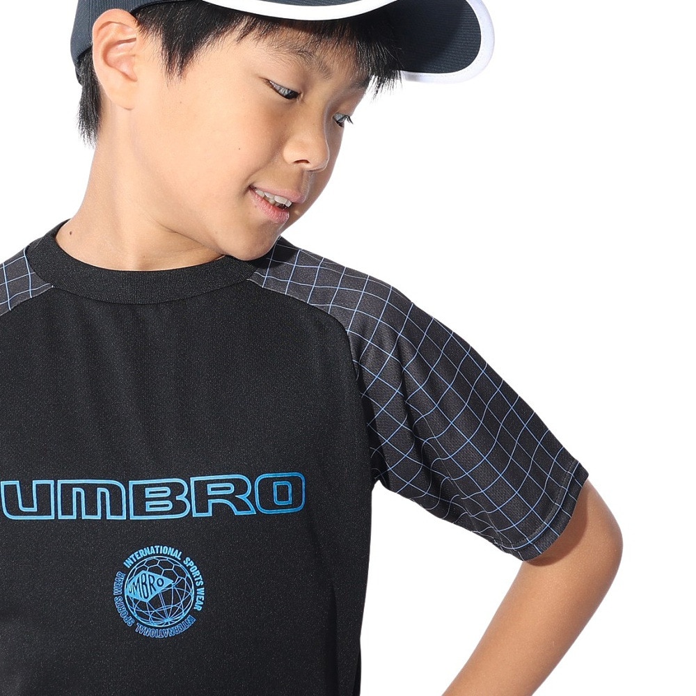 アンブロ（UMBRO）（キッズ）サッカーウェア ジュニア STARTER はじめてプラクティスシャツ UUJXJA54 BLK 速乾 UVカット