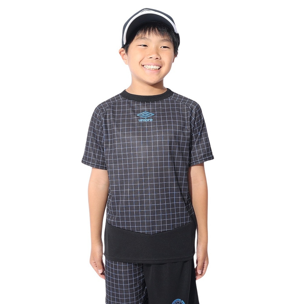 アンブロ（UMBRO）（キッズ）サッカーウェア ジュニア STARTER はじめてプラクティスシャツ UUJXJA54 BLK 速乾 UVカット