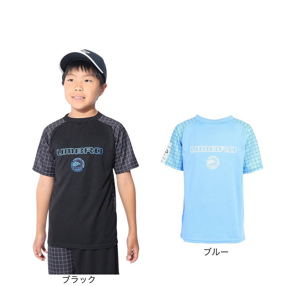 アンブロ（UMBRO）（キッズ）サッカーウェア ジュニア STARTER はじめてプラクティスシャツ UUJXJA54 BLK 速乾 UVカット