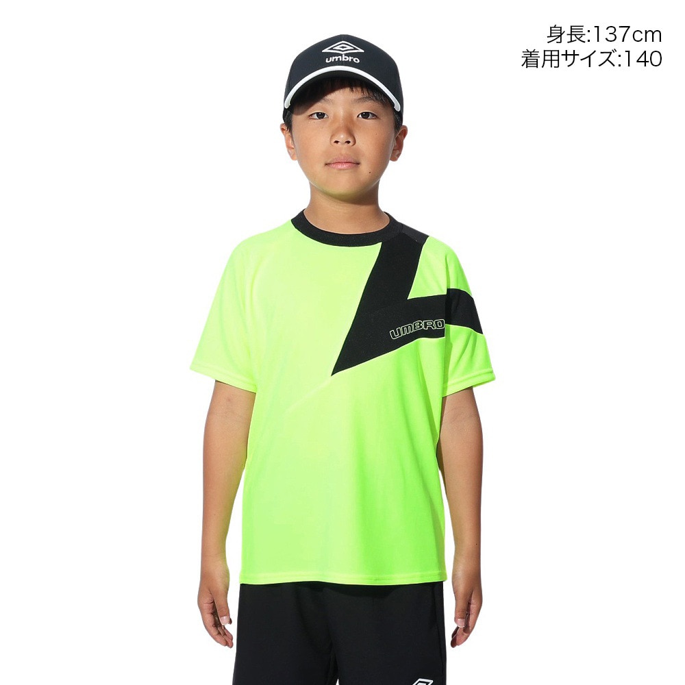 アンブロ（UMBRO）（キッズ）サッカーウェア ジュニア 半袖プラクティスシャツ UUJXJA59 FLIM 速乾 UVカット