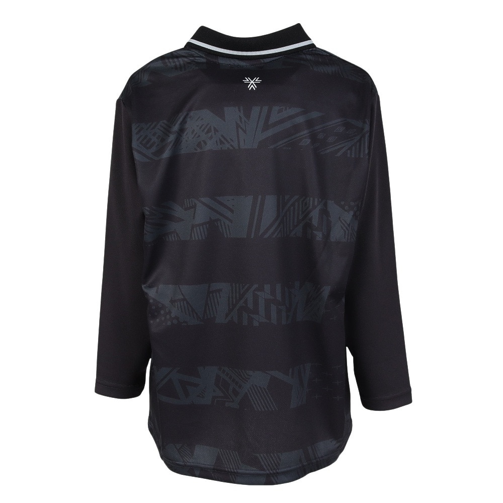 アンブロ（UMBRO）（キッズ）サッカーウェア ジュニア THE THIRD グラフィックプラクティスシャツ UF4FLS50J BK00