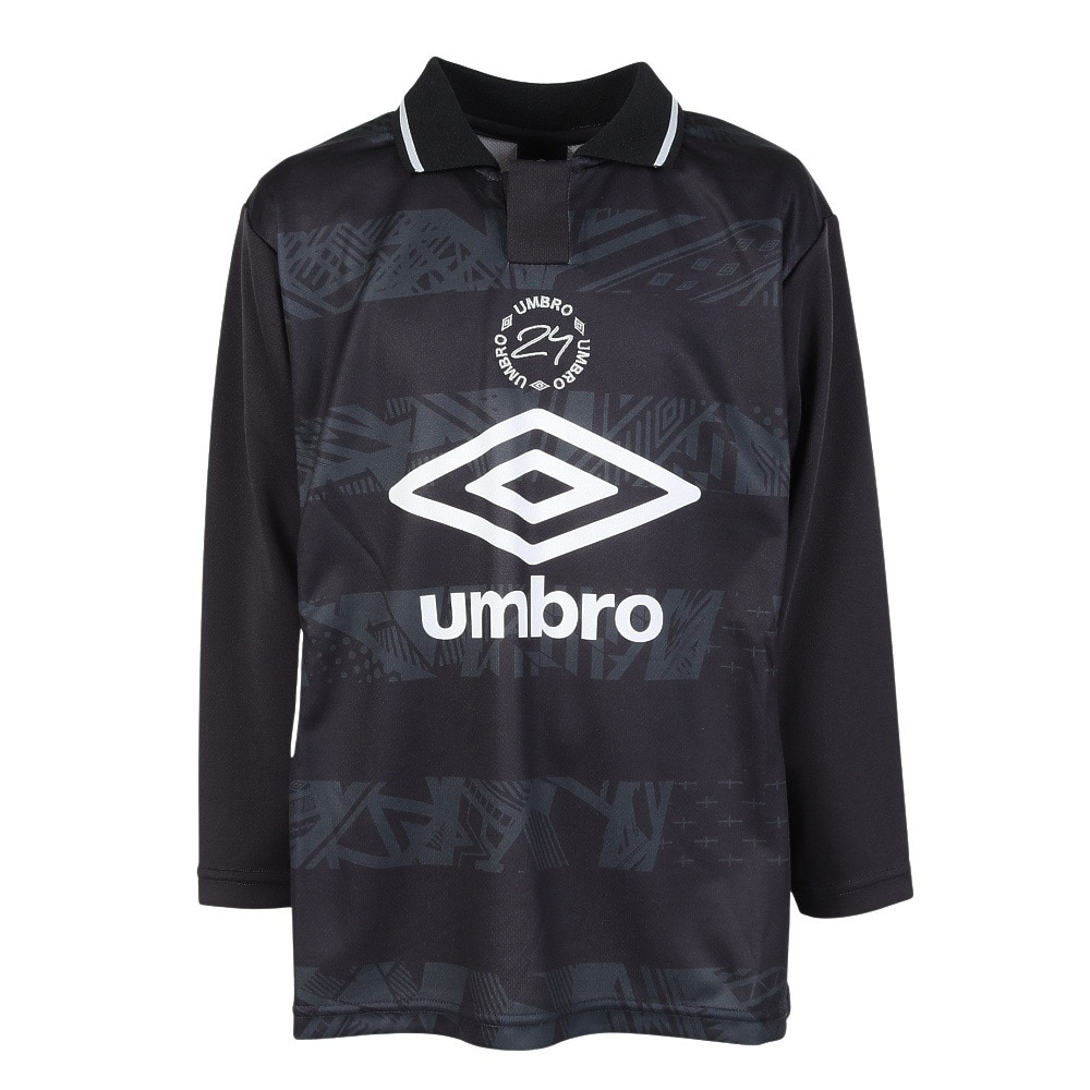 アンブロ（UMBRO）（キッズ）サッカーウェア ジュニア THE THIRD グラフィックプラクティスシャツ UF4FLS50J BK00