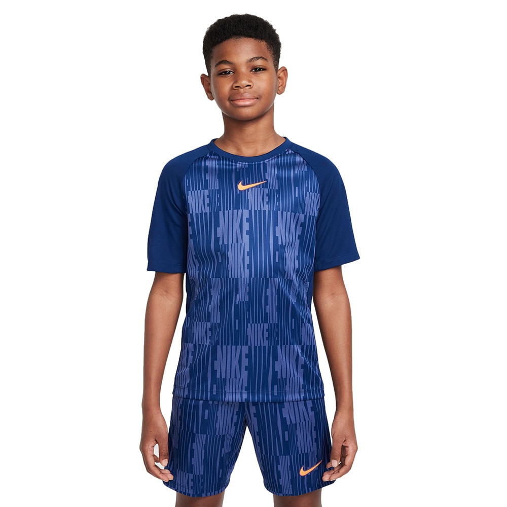 ナイキ（NIKE）（キッズ）サッカーウェア ジュニア アカデミー ドライフィット ショートスリーブ サッカートップ HJ3724-492