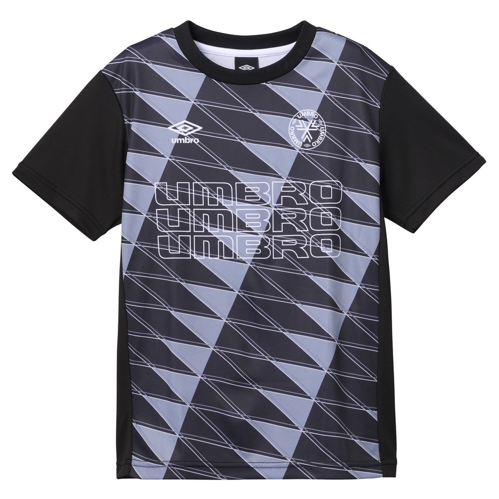 アンブロ（UMBRO）（キッズ）【新商品】サッカーウェア ジュニア THE THIRD by UMBRO ジュニアグラフィックプラクティスシャツ UF5SHS50J BK00