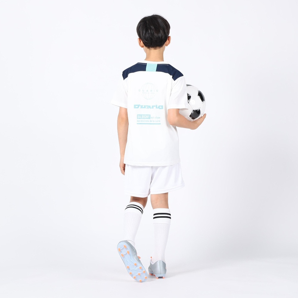 デュアリグ（DUARIG）（キッズ）サッカーウェア ジュニア プラクティス半袖シャツ 4S0019-SCWR-742CD WHT 速乾