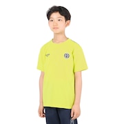 (キッズ)サッカーウェア ジュニア プラクティス半袖シャツ 4S0019-SCWR-742CD YEL 速乾