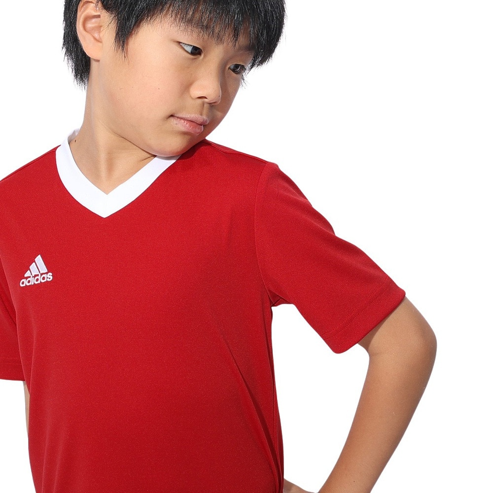 アディダス（adidas）（キッズ）サッカーウェア ジュニア キッズ ENTRADA 22 半袖ジャージ MBE20-H57496