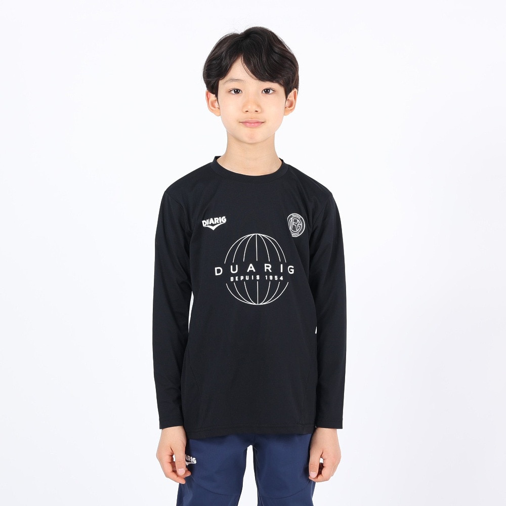 デュアリグ（DUARIG）（キッズ）サッカーウェア ジュニア プラクティス長袖シャツ 4S0018-SCWR-742CD BLK 速乾