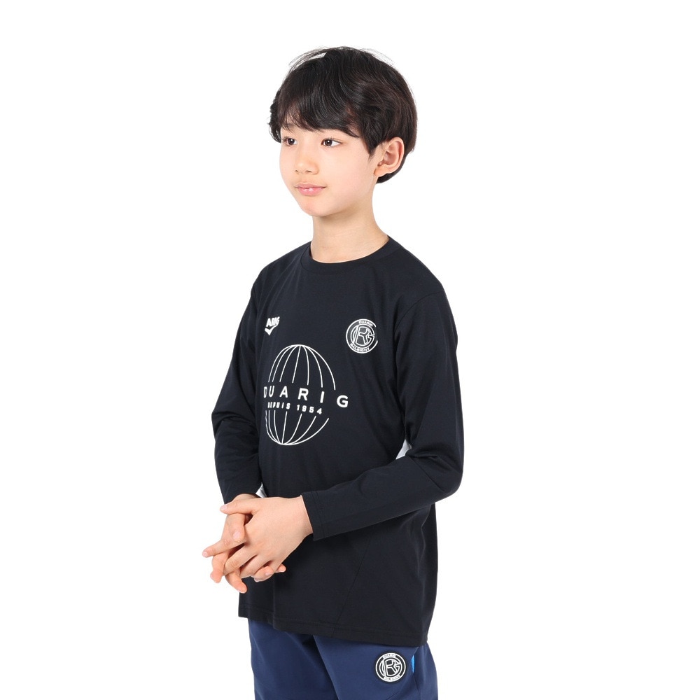 デュアリグ（DUARIG）（キッズ）サッカーウェア ジュニア プラクティス長袖シャツ 4S0018-SCWR-742CD BLK 速乾
