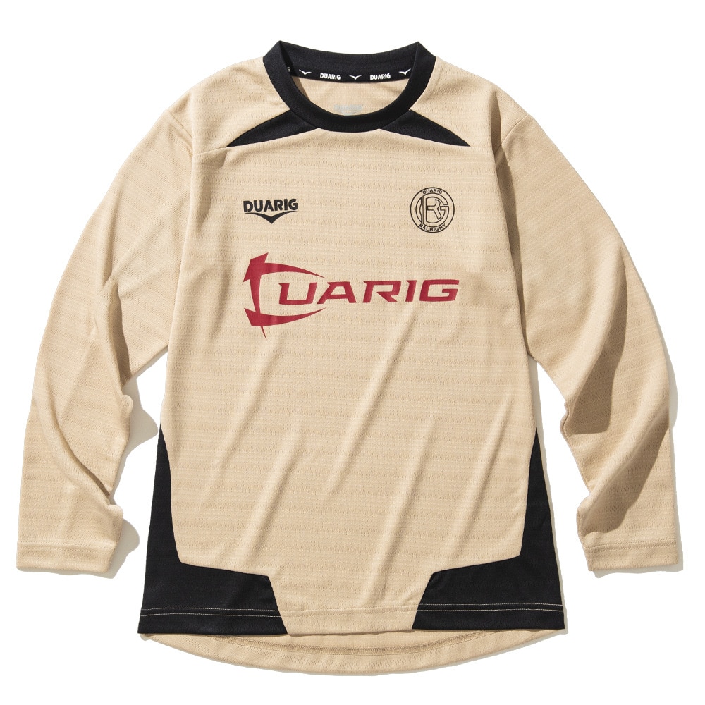 デュアリグ（DUARIG）（キッズ）サッカーウェア ジュニア ドライプラス 長袖プラクティスシャツ 4F0022-SCWR-742HD BEG